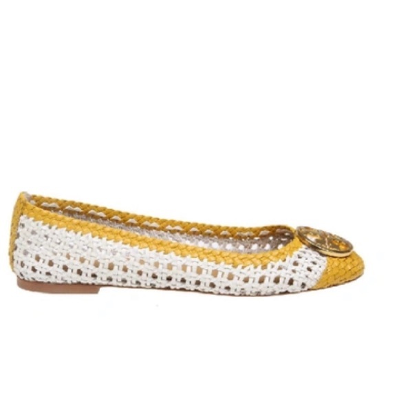 Tory Burch | Shoes | Tory Burch Chelsea Woven Leather Cap Toe Flats |  Poshmark